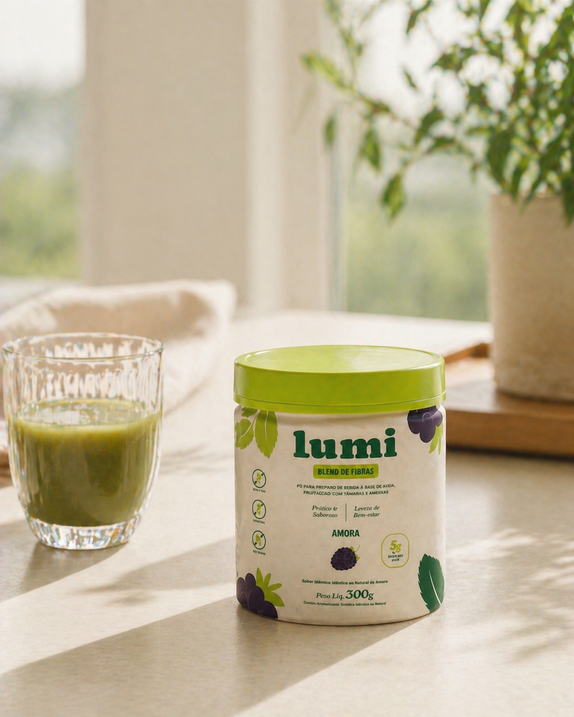 <span style="color:#BBCE2A">Conheça a Lumi</span>, o mix de fibras que transforma seu intestino em aliado da sua rotina.
